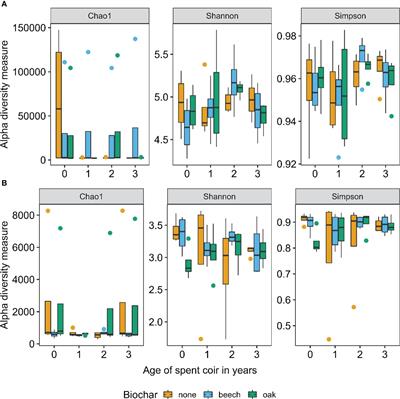 Amplicon-based metagenomics to study the effect of coir age and wood biochar on microbiome in relation to strawberry yield